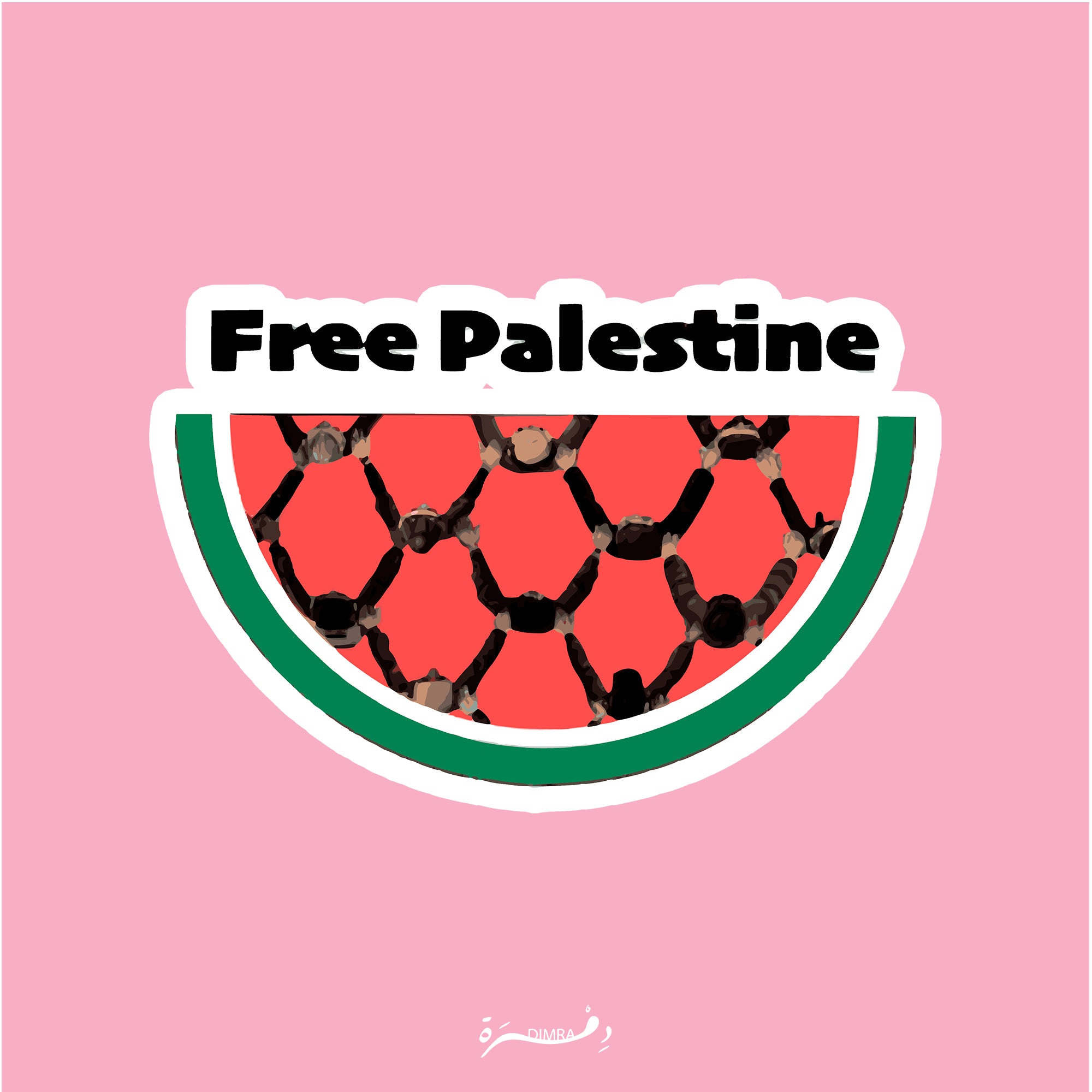 Palestinian watermelon waterproof Sticker