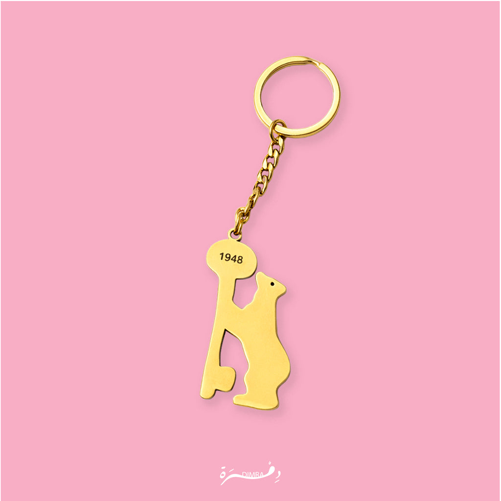 Keychain Madrid with Palestine