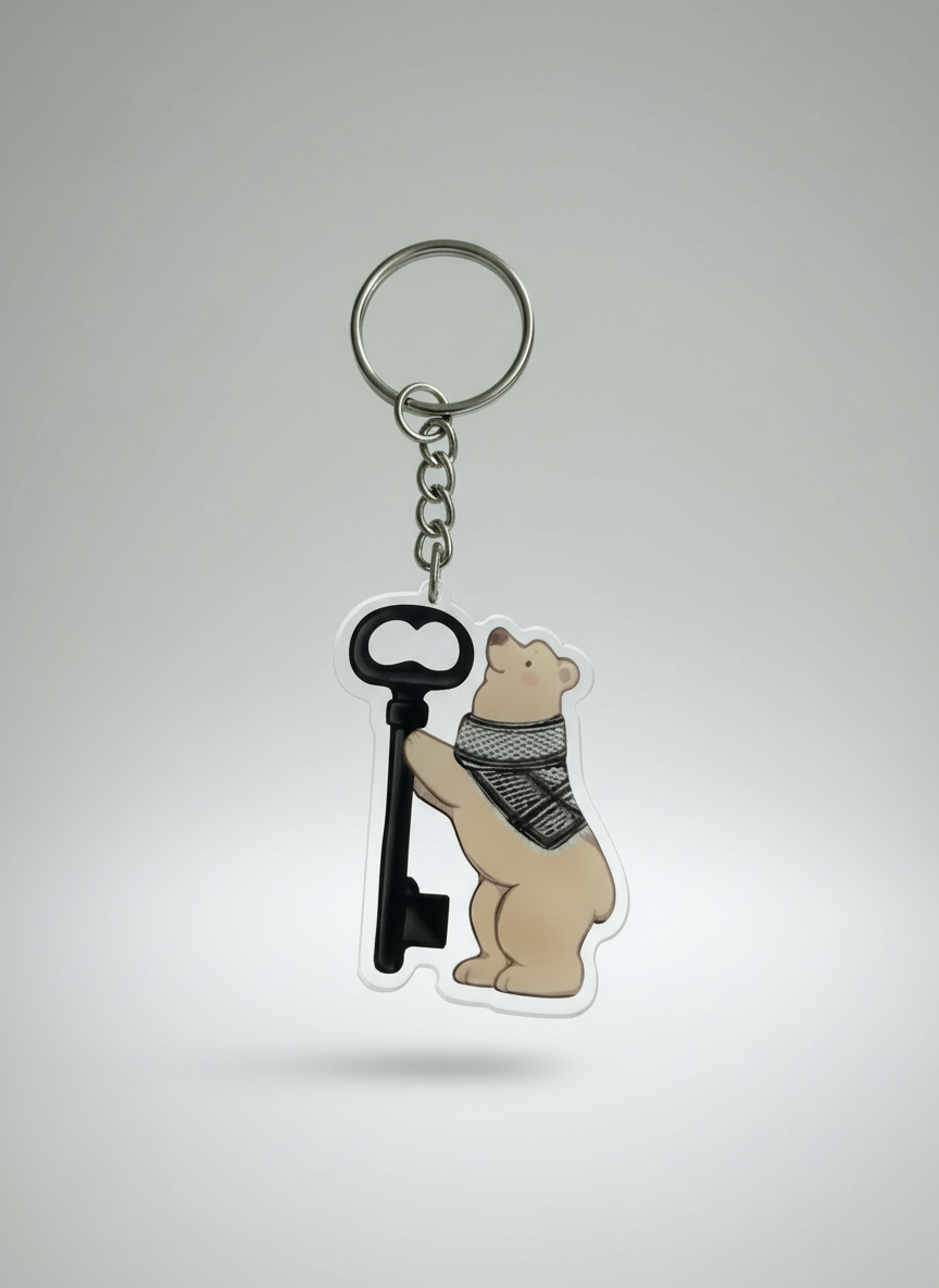 Keychain Madrid with Palestine